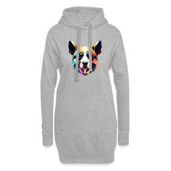 Berger Allemand Propriétaire Chien Propriétaire Chien - Sweat-shirt à capuche long Femme - gris chiné - Devant
