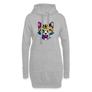 Chat, Propriétaire De Chat, Chat Siamois, Chaton, Chat Domestique - Sweat-shirt à capuche long Femme - gris chiné - Devant
