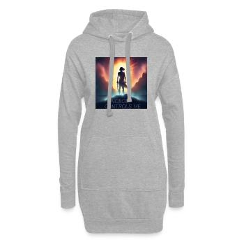 Survivor (No One Controls Me) - Hoodie Dress - heather grey - Front