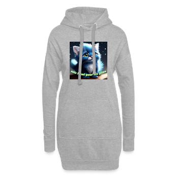 Sei Mimi für die Feiertage - Hoodie-Kleid - Grau meliert - Vorne