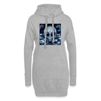 Astronomie - Sweat-shirt à capuche long Femme - gris chiné - Devant