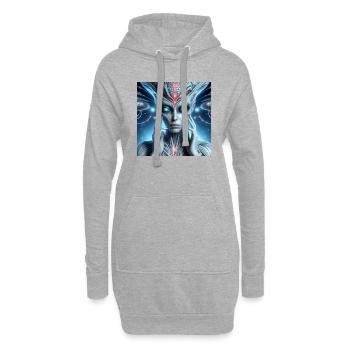 Astrophysique Spiritualité - Sweat-shirt à capuche long Femme - gris chiné - Devant