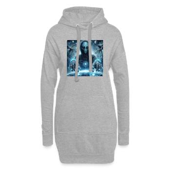Astrophysique Spiritualité - Sweat-shirt à capuche long Femme - gris chiné - Devant