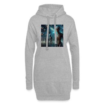Astronomie Physik - Hoodie-Kleid - Grau meliert - Vorne