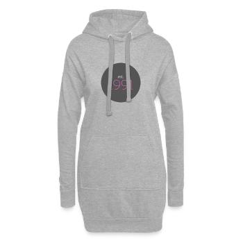 est. 1991, Birthday, Date, 90s, Year - Hoodie Dress - heather grey - Front