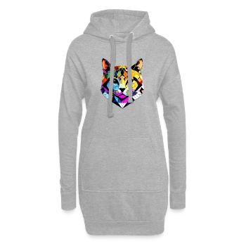 Chat, Propriétaire De Chat, Animal De Compagnie, Chat Domestique, Chaton - Sweat-shirt à capuche long Femme - gris chiné - Devant