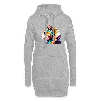Katze Perserkatze Kater Hauskatze Katzenbesitzer - Hoodie-Kleid - Grau meliert - Vorne