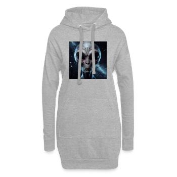 Astronomie - Sweat-shirt à capuche long Femme - gris chiné - Devant