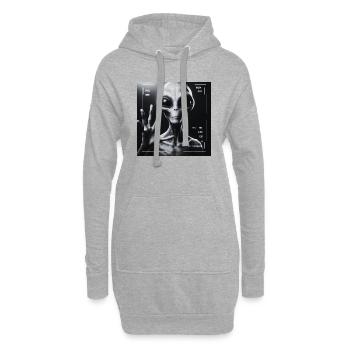Astronomie - Sweat-shirt à capuche long Femme - gris chiné - Devant