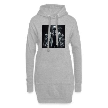 Astronomie Astrologie - Sweat-shirt à capuche long Femme - gris chiné - Devant
