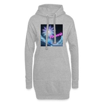 Firework - Hoodie-Kleid - Grau meliert - Vorne