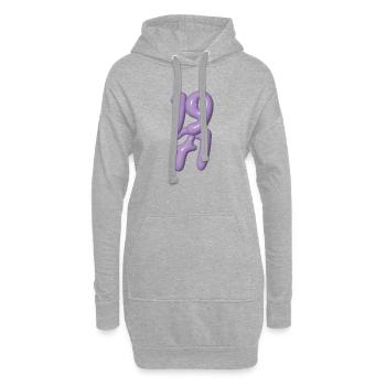 Millésime 1971 - Sweat-shirt à capuche long Femme - gris chiné - Devant