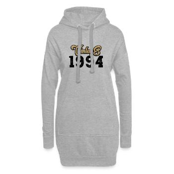 Millésime 1994 - Sweat-shirt à capuche long Femme - gris chiné - Devant