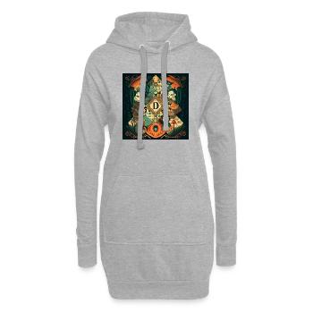 Vintage Wunderland - Hoodie-Kleid - Grau meliert - Vorne