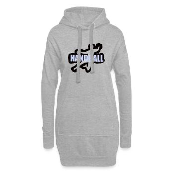 Handball - Sweat-shirt à capuche long Femme - gris chiné - Devant