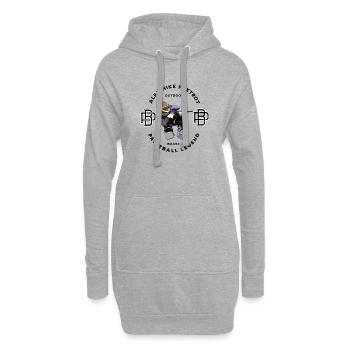 Logo de paintball, Paintballer Say Alpha Mike Foxtrot - Sweat-shirt à capuche long Femme - gris chiné - Devant