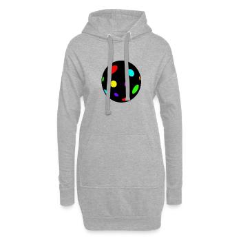 diskokugel - Hoodie-Kleid - Grau meliert - Vorne