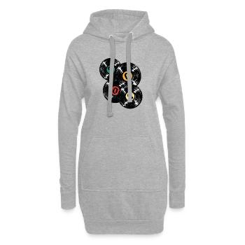 Millésime 2002 - Sweat-shirt à capuche long Femme - gris chiné - Devant