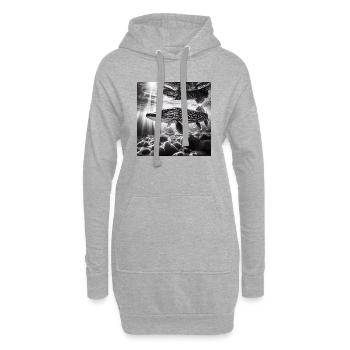 Hecht Foto 2 - Hoodie-Kleid - Grau meliert - Vorne