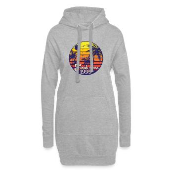 1999 Année de naissance Millésime - Sweat-shirt à capuche long Femme - gris chiné - Devant