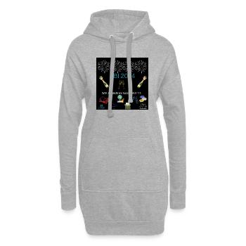 ABI 2024 - Hoodie-Kleid - Grau meliert - Vorne