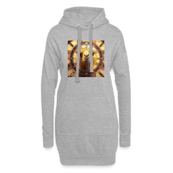 Le maître du désert - Sweat-shirt à capuche long Femme - gris chiné - Devant