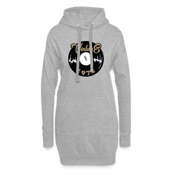 Vintage 1972 - Hoodie-Kleid - Grau meliert - Vorne