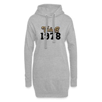1978 Vintage - Hoodie-Kleid - Grau meliert - Vorne