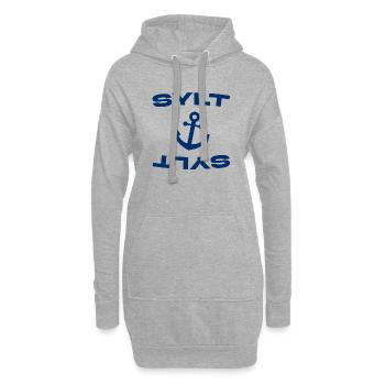 Sylt - Nordsee - Deutschland - Kampen - Insel - Hoodie-Kleid - Grau meliert - Vorne