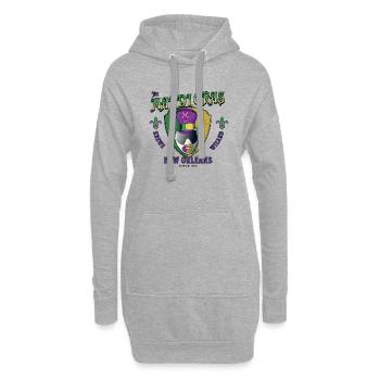 Karneval Krewe Paintball Wisard - Hoodie-Kleid - Grau meliert - Vorne
