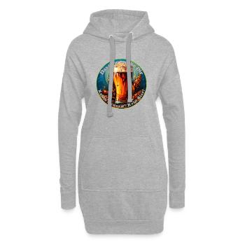 Souvenez-vous d’une chose, pas de paysans, pas de bière - Sweat-shirt à capuche long Femme - gris chiné - Devant