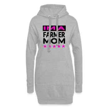 Bäuerin - Hoodie-Kleid - Grau meliert - Vorne