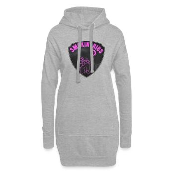 Smokin' ribs au paintball - Sweat-shirt à capuche long Femme - gris chiné - Devant
