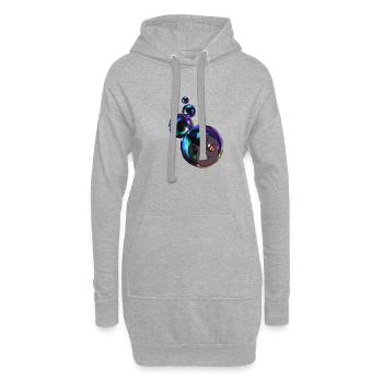seifenblase - Hoodie-Kleid - Grau meliert - Vorne