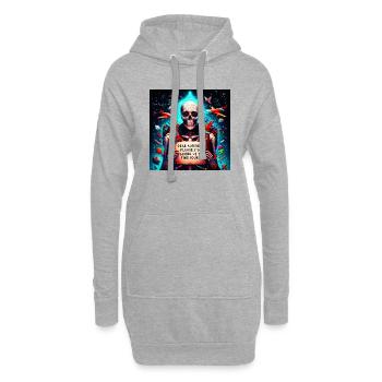 Chère algèbre, s’il vous plaît, arrêtez de nous demander de trouver votre x - Sweat-shirt à capuche long Femme - gris chiné - Devant