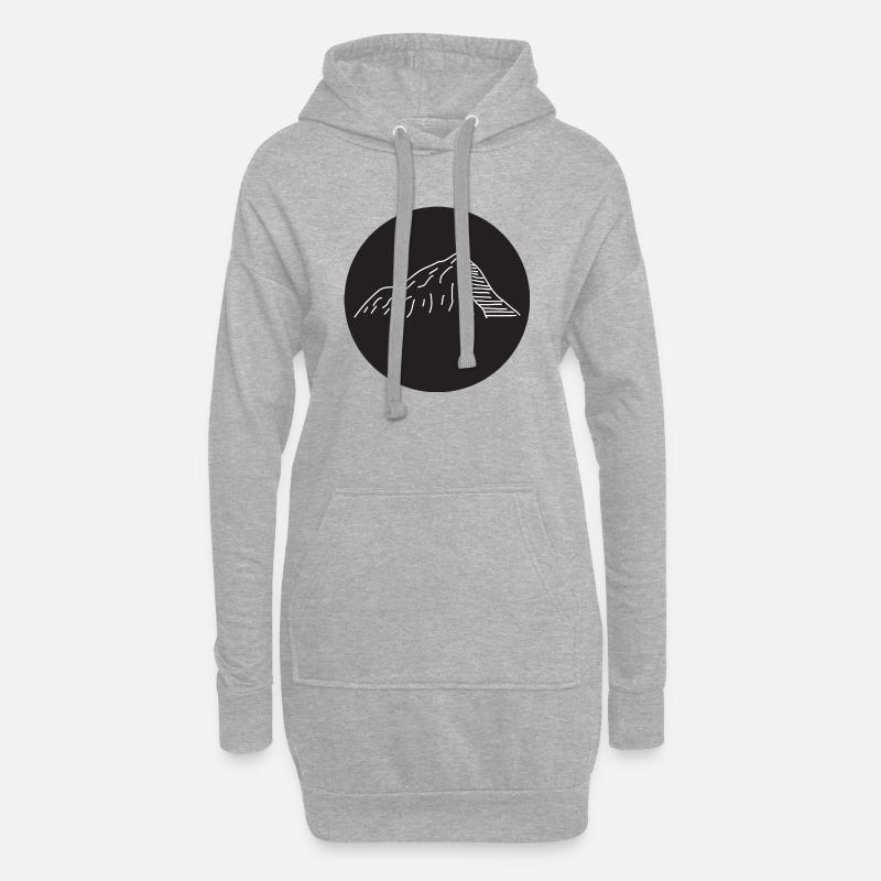 Mountain - Hoodie-Kleid - Grau meliert