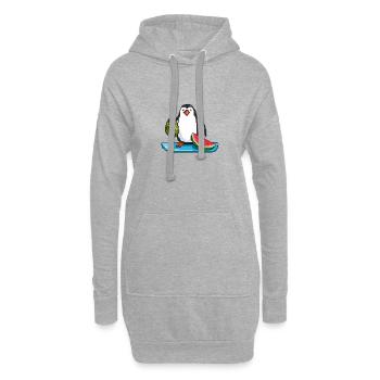 Surf 'n' Slice - Hoodie-Kleid - Grau meliert - Vorne