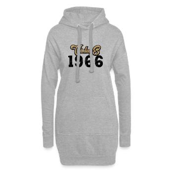 Vintage 1966 - Hoodie-Kleid - Grau meliert - Vorne
