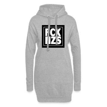 FCK NZS - Hoodie-Kleid - Grau meliert - Vorne