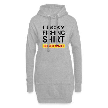 Angeln - Hoodie-Kleid - Grau meliert - Vorne