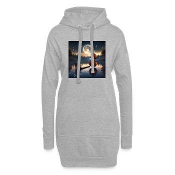 Moonlight Sonata for Solo Cello by The Coffee Bean - Hoodie Dress - heather grey - Front