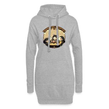 Drunken Mole Company - Hoodie-Kleid - Grau meliert - Vorne