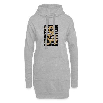 1984 Vintage - Hoodie-Kleid - Grau meliert - Vorne