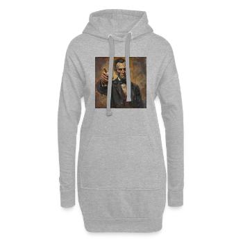 Bière Je te veux Président Bavière USA Marquee Bräu - Sweat-shirt à capuche long Femme - gris chiné - Devant