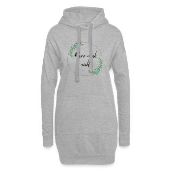 Nerv mich nicht - Hoodie-Kleid - Grau meliert - Vorne