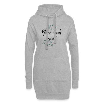Nerv mich nicht - Hoodie-Kleid - Grau meliert - Vorne