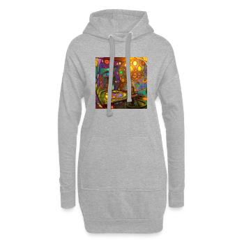 wonder 1672490191840 - Hoodie-Kleid - Grau meliert - Vorne
