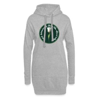 La détermination hollandaise s’épanouit comme des tulipes vibrantes - Sweat-shirt à capuche long Femme - gris chiné - Devant