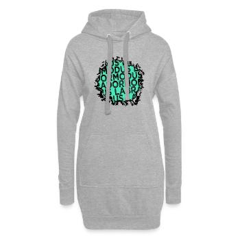 Dog Statement Birthday Gift Idea - Hoodie Dress - heather grey - Front