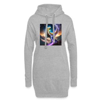 Firefly personne ying yang 60828 - Sweat-shirt à capuche long Femme - gris chiné - Devant